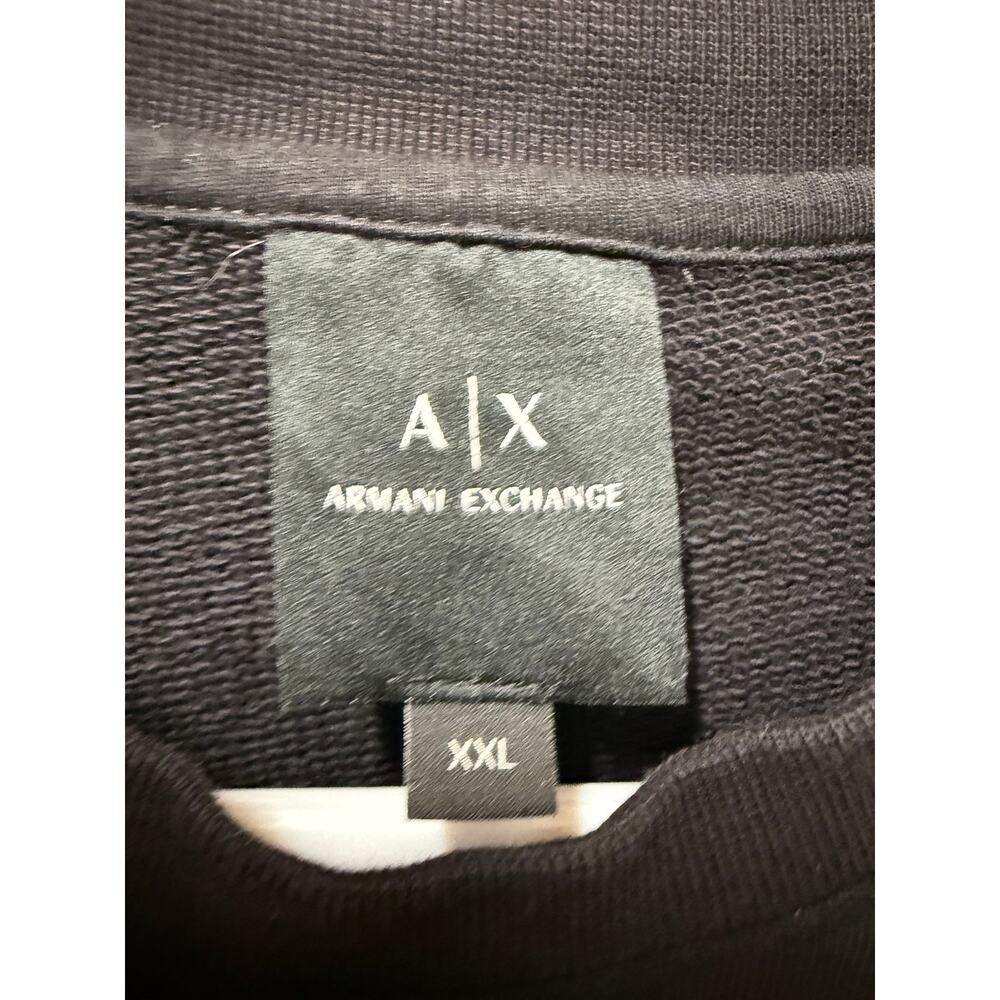 Armani Exchange Milano/New York black crew neck sweatshirt Size XXL - Picture 2 of 5